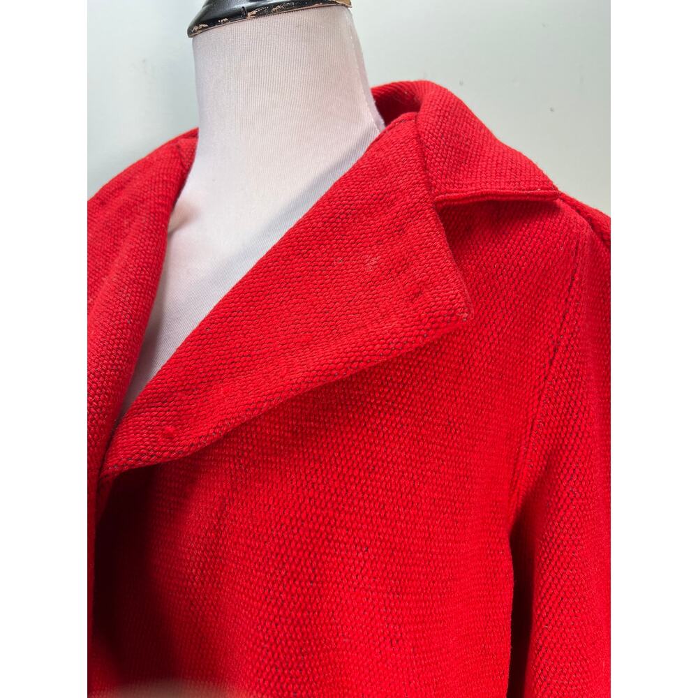 Vtg Chimayo Jacket Medium Red Multicolor Hand Wov… - image 8